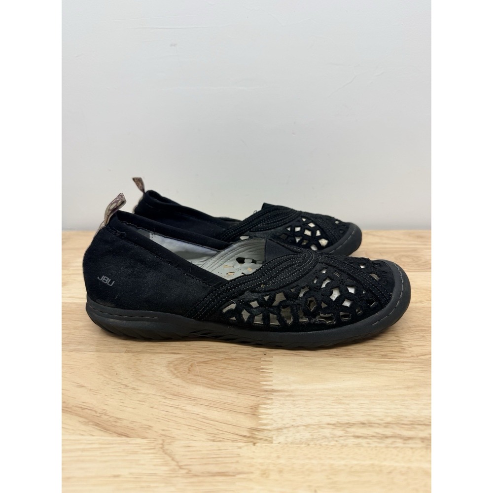 JBU by Jambu Women's Florida Comfort Shoe slip-on Black Shimmer Size 9W #8